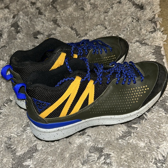 Nike ACG Okwahn 2 Sequioa Racer Blue Yellow Ochre Mens Size 7 Trail Shoes Hiking - Picture 5 of 9